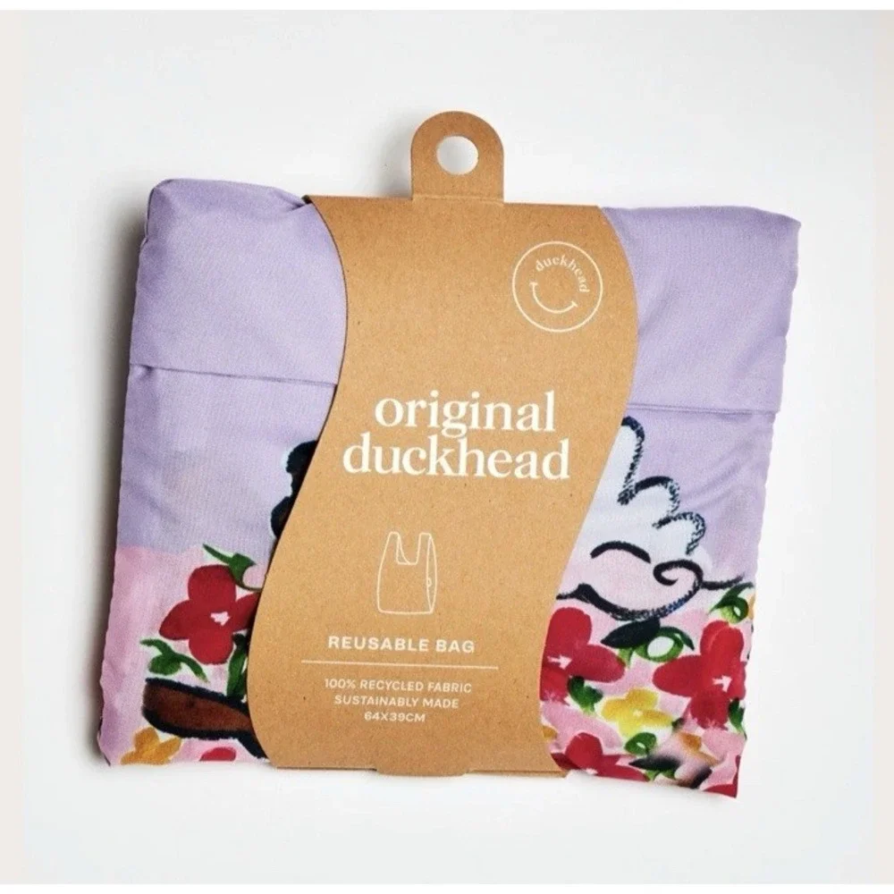Original Duckhead Compact Reusable Grocery Bag‎ Tote - Machine Washable NEW